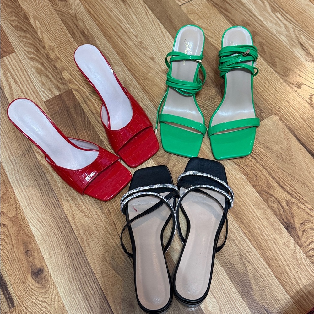 3 pairs of heels for $15
